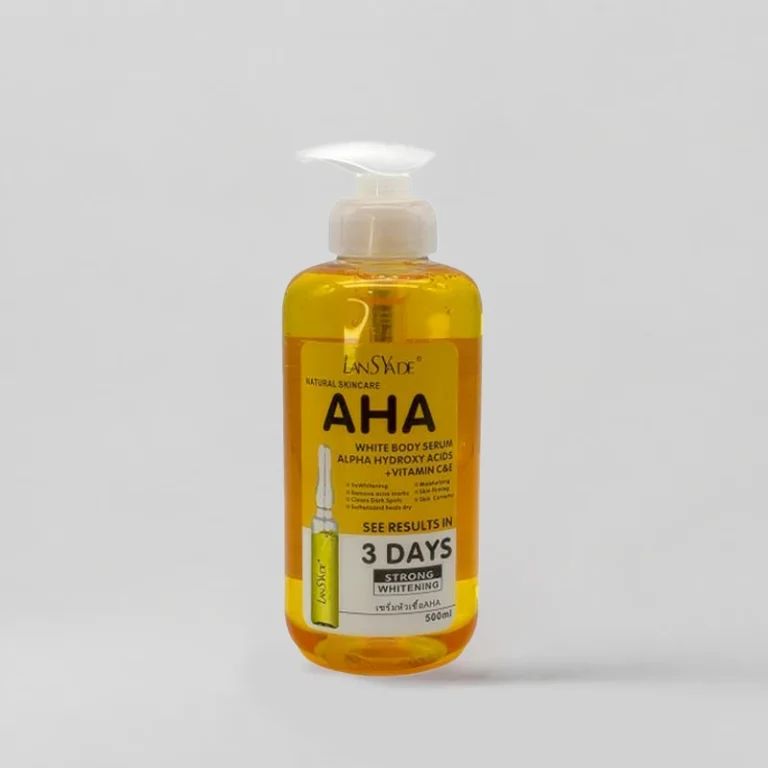 سرم سفید کننده و روشن کننده تخصصی بدن AHA لنسیاد - فروشگاه اینترنتی پرطاگل